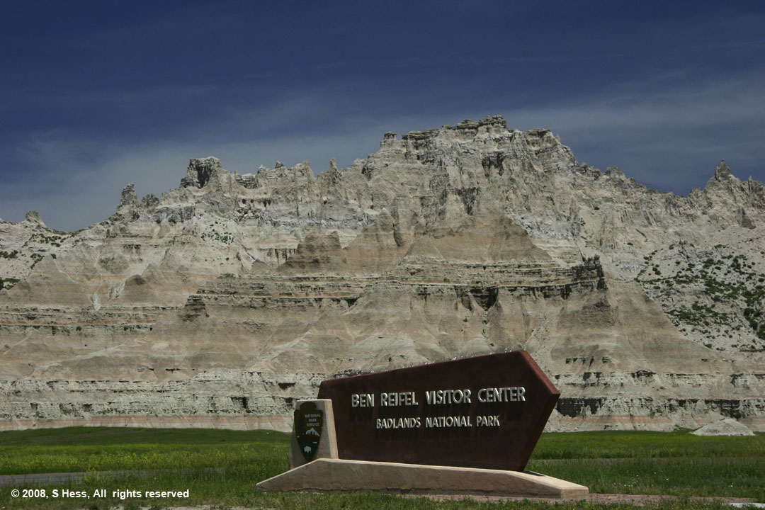 View from Visitors Center Badlands National Park